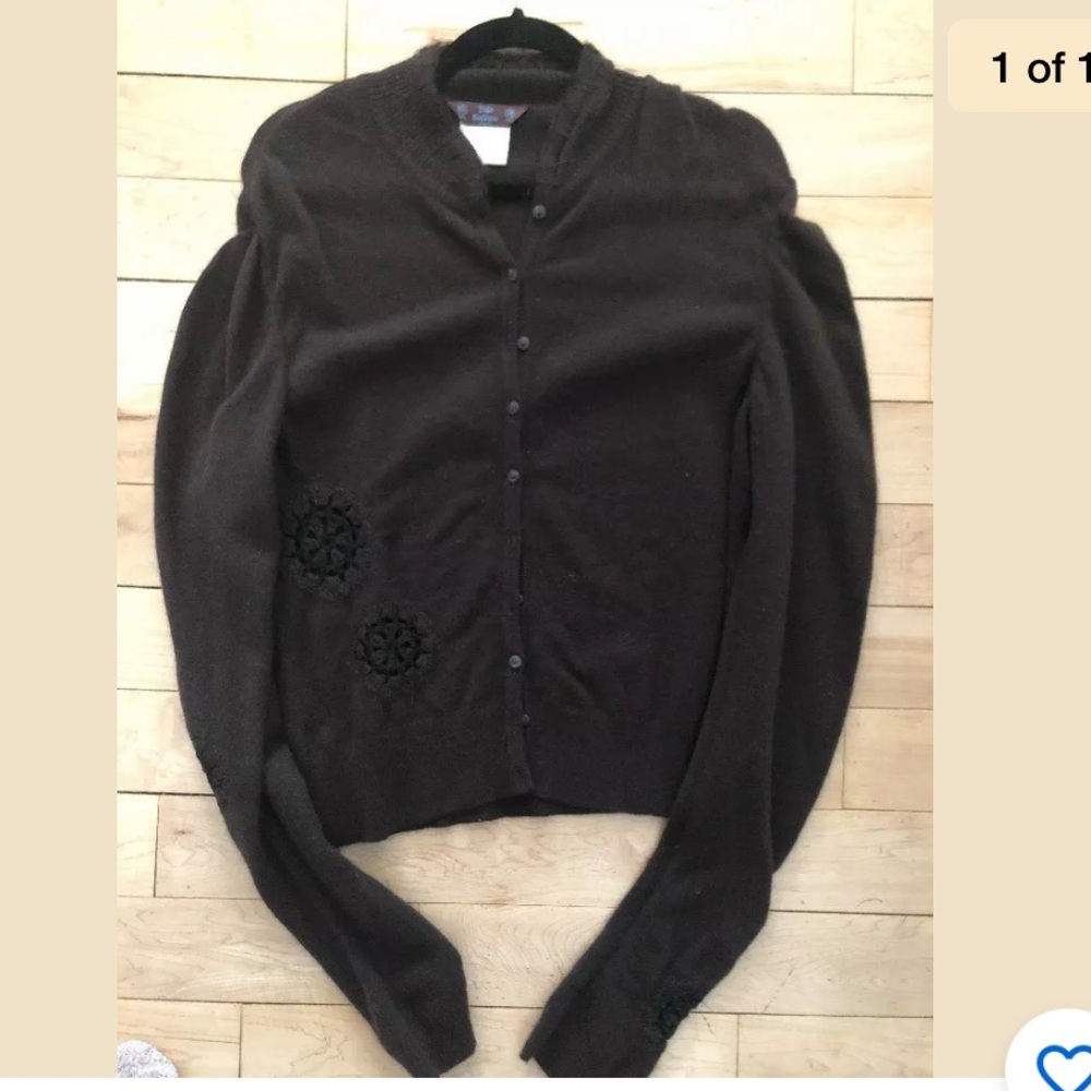 John Galliano Embroidered Sweater Sz S